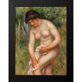 thumbnail image 2 of Renoir, Pierre-Auguste 15x18 Black Modern Framed Museum Art Print Titled - Bather Drying Herself, 2 of 5