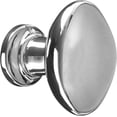 thumbnail image 2 of Baldwin 4910140 1.12 x 0.75 in. Oval Cabinet Knob, Bright Nickel, 2 of 4