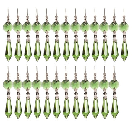

25pcs Crystals Ornament Colorful Rainbow Maker Crystal Chandelier Prisms Icicle Drop Pendants