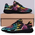 thumbnail image 3 of Proud Teacher Tie Dye Shoes Sneakers for Women Men Black Size 4, 3 of 7
