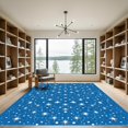 thumbnail image 2 of ODIKA 8'x10' Machine Washable Non-Slip Area Rug, Abstract Navy Blue High Traffic Rug with Pad, Blue, 1059609, 2 of 8