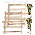 thumbnail image 1 of 2pcs Small Size DIY Hand-Knitting Wooden Loom Toys Children Weaving Machine Intellectual Development Technology Production, 1 of 5