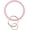 Rose Pink, variant on Bracelet Wristlet Keychain Bangle Chains Circle Silicone Key Ring for Women Car Keyring[h48734]