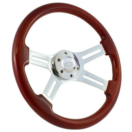 1974 - 1994 Chevy Pick Up C/K Series Four-Spoke Wood Steering Wheel,