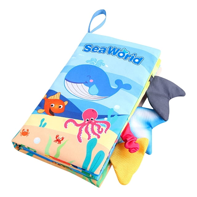 Big Save,HWRETIE Children's Cloth Book Baby Hand Puppet Cloth Toy Cloth Education Book