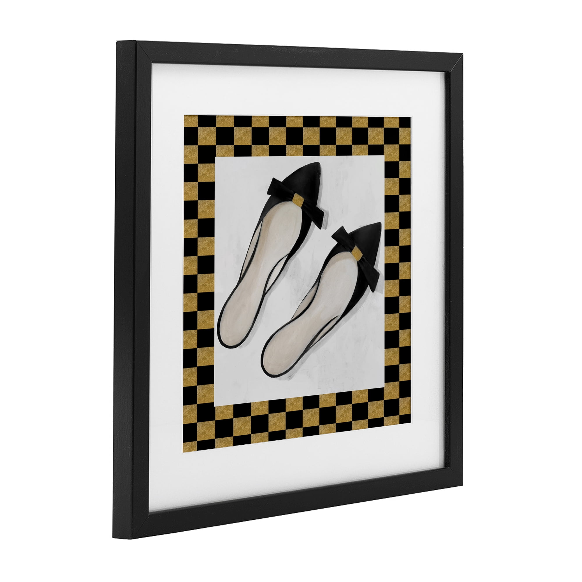 Stupell Industries Sleek Black Sliders Black Framed Print Under Glass, design by Lorenzo Collective