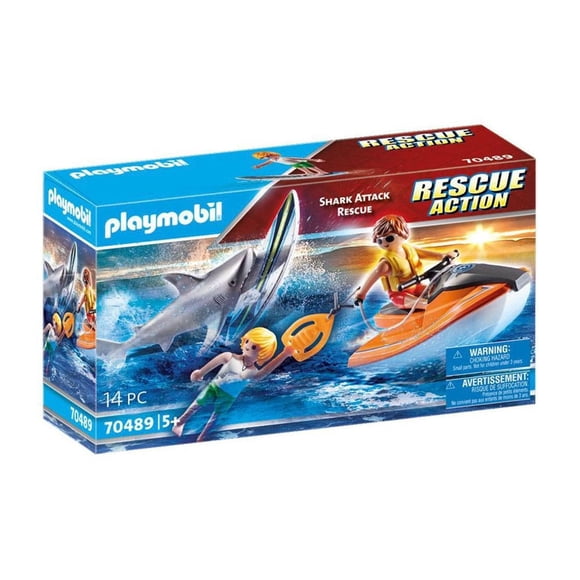Shark Attack Rescue Playmobil Rescue Action 14 Piezas