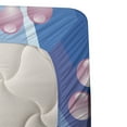thumbnail image 3 of Ambesonne Bridal Fitted & Top Sheet Set with Shams, Valentines Roses Heart, Blue Purple Pink, 3 of 4