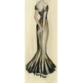 thumbnail image 2 of Vassileva, Silvia 10x18 Black Ornate Wood Framed with Double Matting Museum Art Print Titled - Evening Gown I Crop, 2 of 4