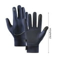 thumbnail image 2 of Uandlove Men's Winter Gloves, Fleece Lined Touchscreen Gloves, Water Resistant Anti-Slip Windproof Gloves with Elastic Wrist, Navy Blue for Outdoor Sports & Daily Use, 2 of 4