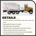 thumbnail image 4 of Diecast Masters 1:87 Caterpillar CT681 Concrete Mixer, HO Scale Series Cat Trucks & Construction Equipment | 1:87 Scale Model Diecast Collectible Model 85512, 4 of 8