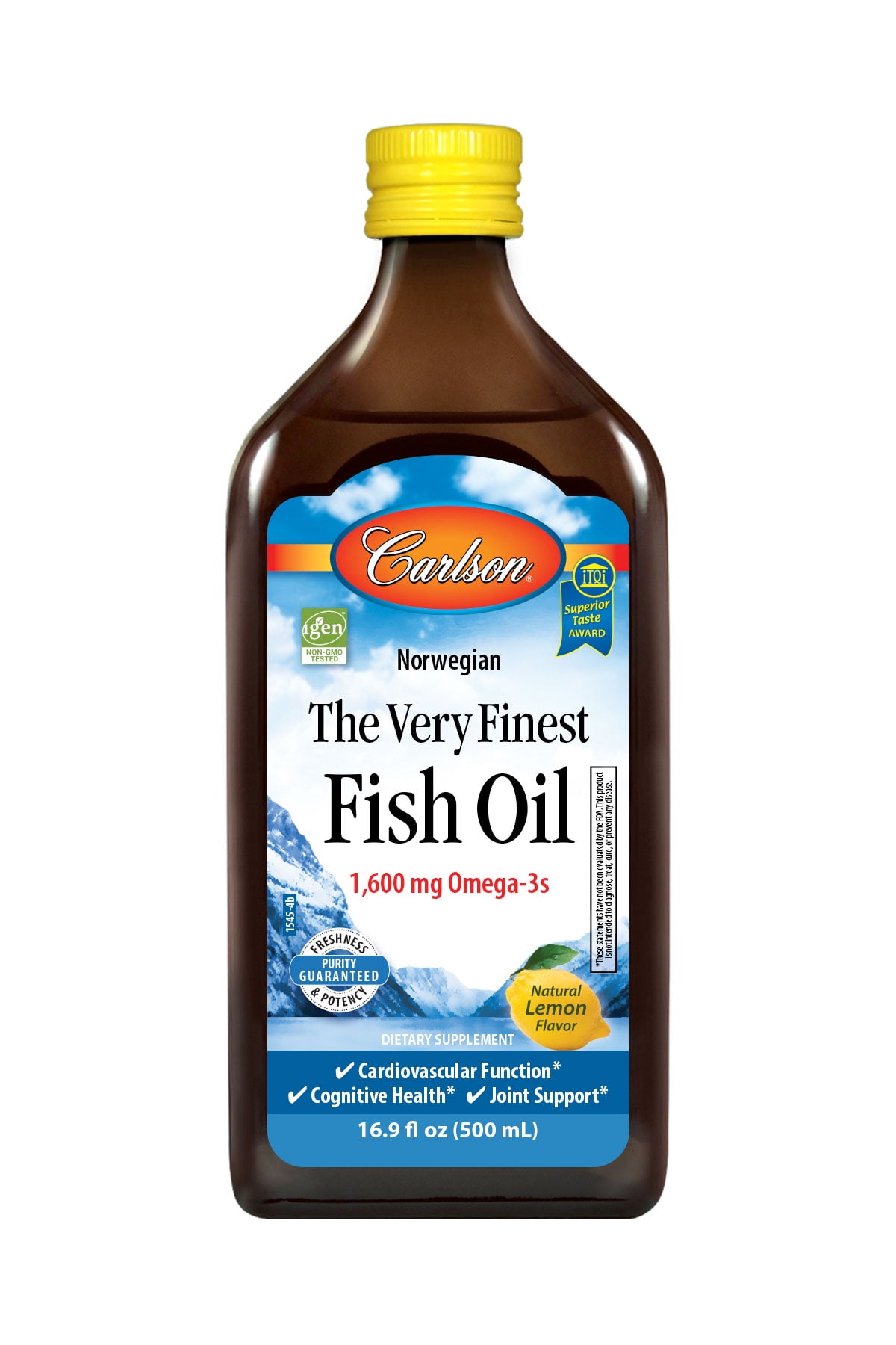 Carlson Omega3 Fish Oil Liquid, 1600 mg, 16.9 fl oz