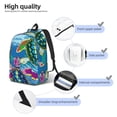 thumbnail image 5 of Balery Little Sea Turtles Vintage Canvas Backpack for Men and Women - Large Capacity, Durable Travel Laptop Bag for School, Work, Hiking, and Outdoor Activities, 5 of 7