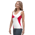thumbnail image 3 of GamerTagg Collection Women’s Red Stripe Casual Tank Top (M), 3 of 4