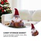 thumbnail image 4 of EeaseMX Cesta de almacenamiento con forma de Papá Noel, cesta para guardar dulces, soporte para regalos de fiesta de Navidad, 4 of 7