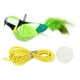 thumbnail image 5 of Juguete de peluche interactivo para gatos con puerta colgante para entrenar a los gatitos. verde, 5 of 9