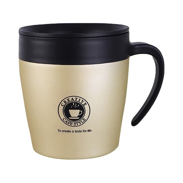 HAOMONZEN Wall Steel Coffee Mug Insulated with Lid Water Cup Stainless Double Kitchen,Dining & Bar Motivational for Bathroom,Supermarket,Birthday Party,Picnic and BBQ Sale