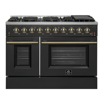 【R&B】Forte Bertazzoni PRO486BTFEPXT 48 Inch Freestanding Dual Fuel Range with