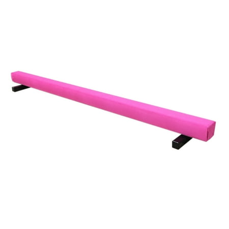 8ft Suede Gymnastics Balance Beam - Pink
