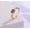 Green diamond, variant on Korean Style Four Petal Flower Ring for Women: Gold-Plated Alloy Ring with Inlaid Artificial Gems, Individually Packed for Gifting