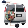 thumbnail image 4 of KAKALAD American Star Texas Vintage Colorful Artwork Painted On Wood Pattern 01 Spare Tire Cover Universal Vehicle Accessories Buckle Car Tools 16”in, 4 of 6