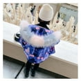 thumbnail image 6 of Girls Fall Jackets Toddler Kids Girls Winter Fashion Thick Coat Hooded Down Zipper Outwear Jackets New Fall Jackets Winter Outerwear Blue 90, 6 of 8