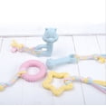 thumbnail image 1 of Juguetes para morder para cachorros, 4 piezas de mordedores con pelotas y cuerdas de algodón, juguetes para morder agresivos, regalo para cachorros pequeños y perros medianos (rosa), 1 of 5