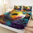 thumbnail image 3 of Homewish Kids Teenagers Sport Soccer Print Twin Sheet Sets 3pcs,Abstract Football Gamer Twin Fitted Sheet Microfiber,Watercolor Graffiti Splash Breathable Flat Sheet,Ultra Soft Home Decor, 3 of 7