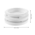 thumbnail image 4 of Plastic Storage Jar Lid Household Glass Tea Dried Fruit Sealed (black) 4pcs Wide Mouth Can Lids White, 4 of 6