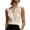 *Beige, variant on VBVC Women's Collared Button Down Sleeveless Blouse , Ladies' Pleated Front Work Office Tank Top , Linen Business Casual Tops For Women,Beige,S-2XL