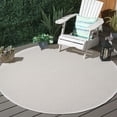 thumbnail image 2 of SAFAVIEH Sisal All-Weather Daragh Solid Indoor/Outdoor Area Rug, Ivory/Beige, 6'7" x 6'7" Round, 2 of 12