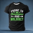 thumbnail image 2 of XIAONU Men's St. Patrick's Graphic T Shirt Loose Fit Crew Neck Short-Sleeve Shirt Parties Soft Casual Tee, 2 of 3