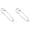 Silver 2pcs, variant on CXHEGBEJ French Hair Pins U Shape Heart Hair Clip For Women Metal Hair Fork Long Bun Plate Hairpin Hair Insert Hair Sticks Accessories for Thick Long Hair Gray