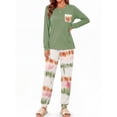thumbnail image 2 of Fantaslook Women Pajama Sets 2 Piece Long Sleeve Pajama Sets With Long Printed Jogger Pants Sleepwear Loose Lounge Sets, 2 of 8