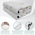 thumbnail image 4 of Twin XL Quilt Set 68''x98'', Vintage Botanical Lightweight Bedspread Coverlet Set with 2 Pillow Shams, Spring Floral Botterfly Summer Flower Breathable All Season Quilt Bedding for Dorm/Guest Room, 4 of 9