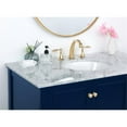 thumbnail image 4 of Elegant Decor Metropolis 42" Solid Wood and Metal Single Bathroom Vanity in Blue, 4 of 8