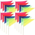 thumbnail image 1 of 20 Pcs Banner Flags Red Marking Flags Surveyor Flags Boundary Flags Marker Flags Locate Flags, 1 of 3
