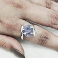 thumbnail image 1 of NEW Tanzanite Ring, Rough Tanzanite Gemstone Ring, December Birthstone, Cross Prong Ring, 925 Sterling Silver, Womens Ring, Christmas, Thanksgiving, Handmade, Statement Jewelry, Rough Gemstone Jewelry, 1 of 5