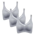 thumbnail image 4 of Amzcrzy 3 Pack Plus Size Bras for Women Minimizer Bras for Women Full Coverage Seamless Lightweight Jelly Bra with Removable Pads Comfort U Back Sports Bra for Daily, 4 of 9