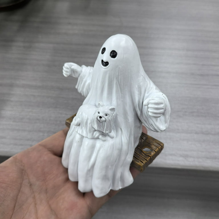 NSESSHome Resin Halloween Cute Swing Ghost, Funny Ghost Figurine
