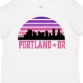 thumbnail image 4 of Inktastic Portland Oregon Retro Sunset Skyline Girls Toddler T-Shirt, 4 of 5