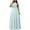 Sky Blue dresses for women, variant on Baikeli Prime Dresses for Women Women's Summer Solid Color Short Sleeved V-Neck Waistband Women's Long Dress Casual Dresses for Women 2024