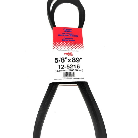 5216/5L890 Rotary Belt (5/8"X89") Compatible With Craftsman 180808, 174369