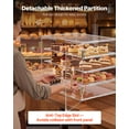 thumbnail image 4 of VEVOR Bakery Display Case, 4-Tier Commercial Countertop Pastry Display Case, Clear Acrylic Bread Box for Kitchen, Party Cake Cabinet with Magnetic Rear Door for Cookie Dessert Donut,20.9"x17.1"x16.3", 4 of 9