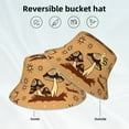 thumbnail image 6 of Balery Brown Mushrooms Sun Hats for Men Women Bucket Hat UPF 50+ Buckey Hat Boonie Hat Foldable UV Protection Hiking Beach Fishing Summer, 6 of 9