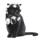 thumbnail image 3 of 2 Unids Mascota Sombrero + Bufanda Navidad de de Navidad Ropa Negro l, 3 of 9
