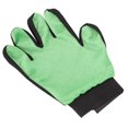 thumbnail image 4 of Guante de silicona para el cuidado de mascotas, cepillo de baño para masaje de depilación de doble cara para gatos y perros, mano izquierda verde, 4 of 5