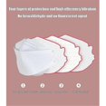 thumbnail image 2 of 10/30/50/100 piezas 3d 4 capas Morandi máscara de seguridad facial para adultos peso ligero cómodo ALight Pink10PCS, 2 of 4
