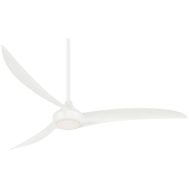 65 Minka Aire Light Wave White Large, Escape 68 In Indoor Outdoor Brushed Nickel Ceiling Fan