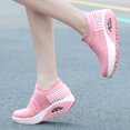 thumbnail image 5 of Mostsola Slip on Sneakers Women Lightweight Casual Running Shoes Platform Knit Mesh Sock Shoes, 5 of 9